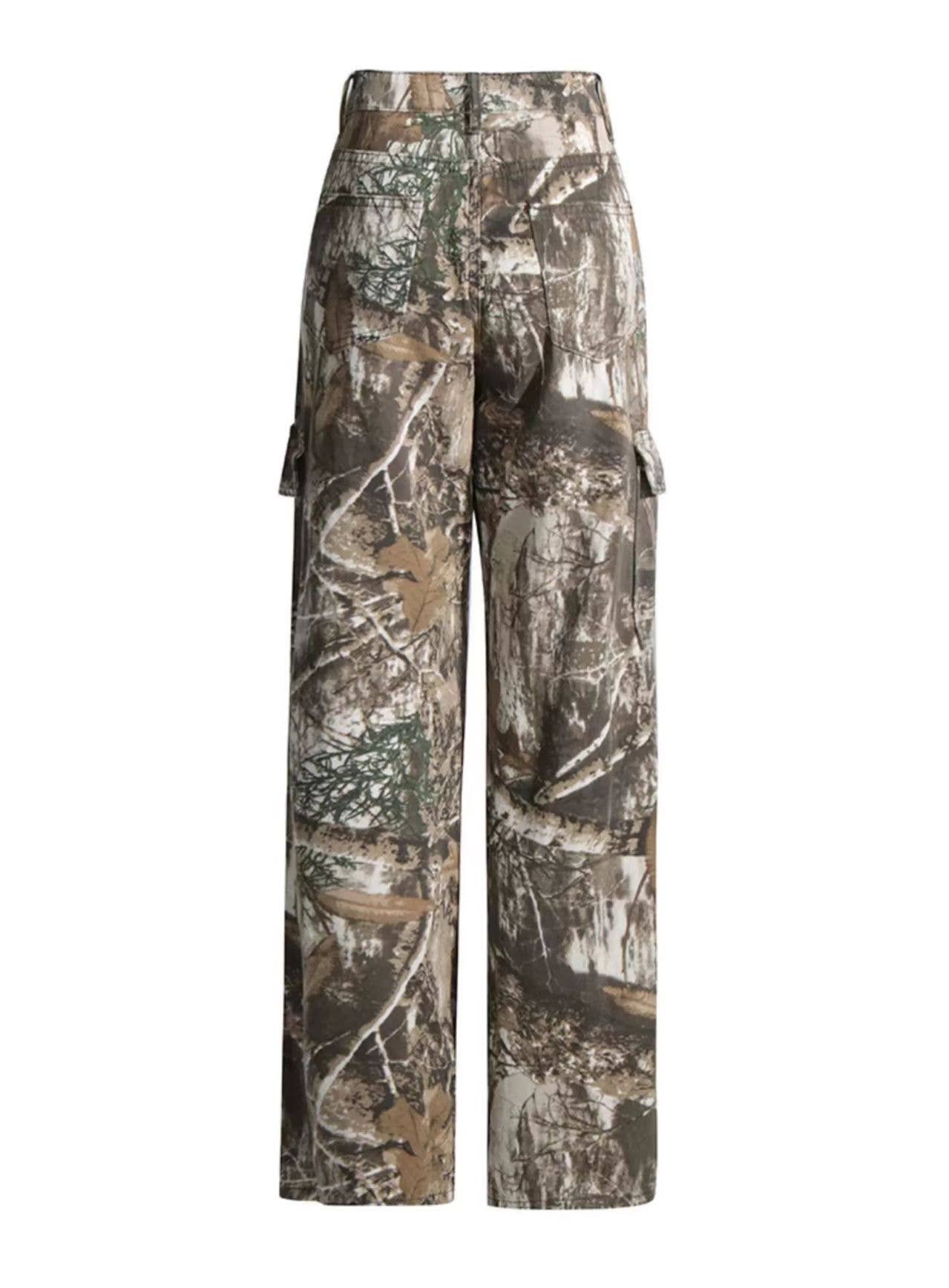 Camouflage Mid Rise Pants