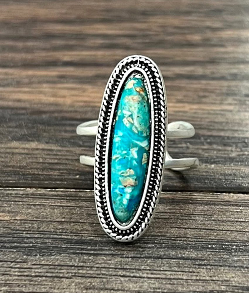 Gemstone Western Ring