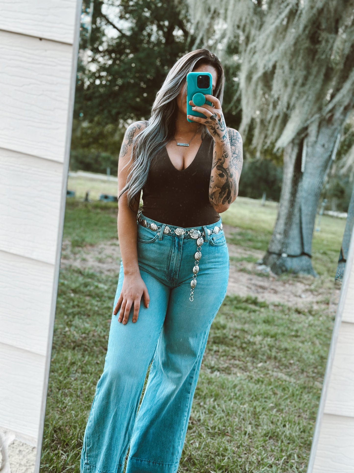 Devan's Deep V Tank Top Bodysuit