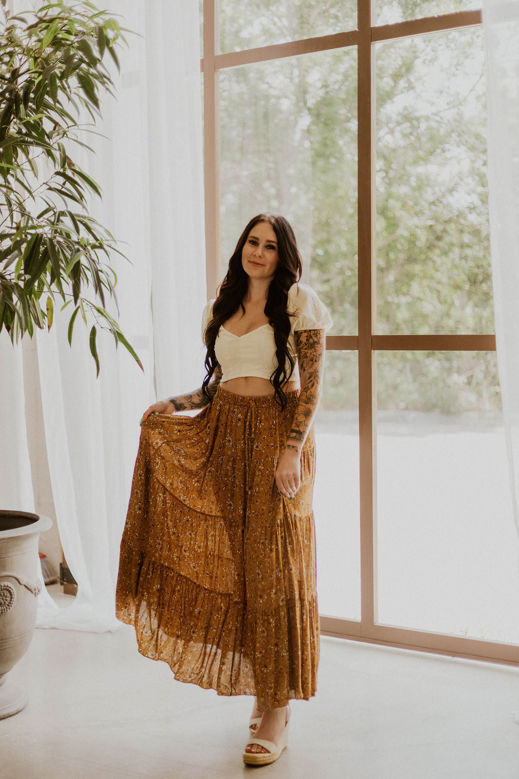 Preston's Floral Maxi Skirt