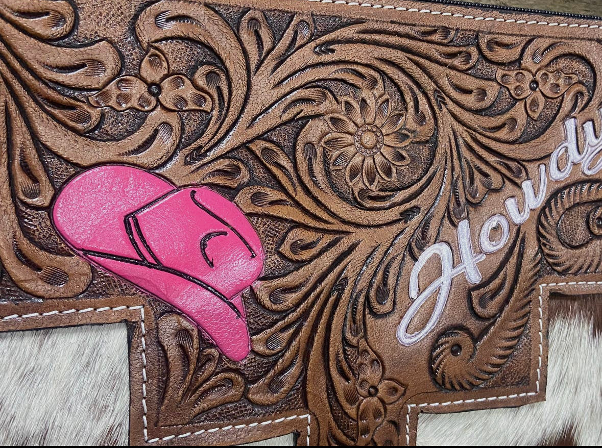 Pink Cowgirl Cowhide Fringe Purse LIMITED EDITION