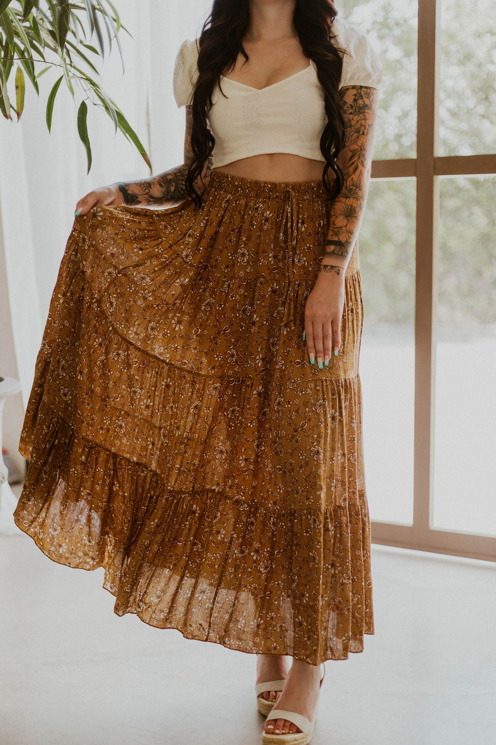 Preston's Floral Maxi Skirt