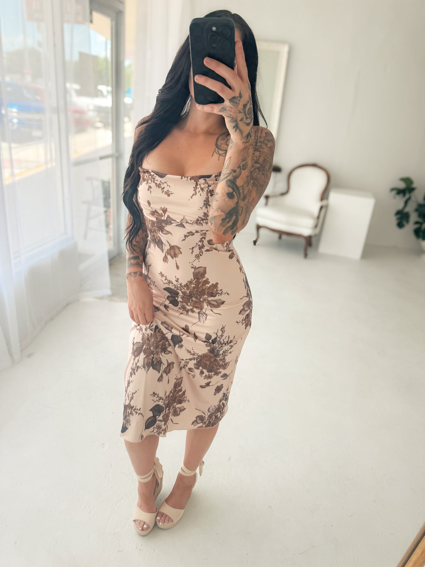 Desert Bloom Midi Dress