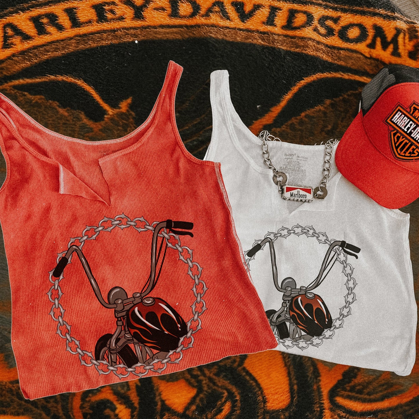 Outlaw Biker Ribbed Tank