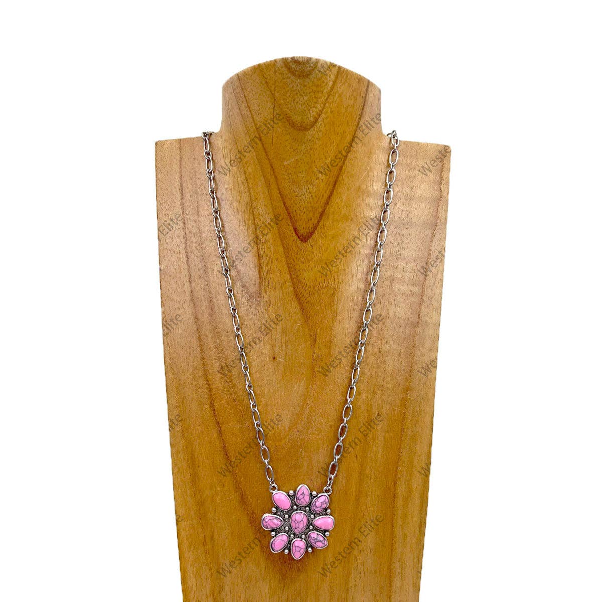Turquoise Flower Western Necklace