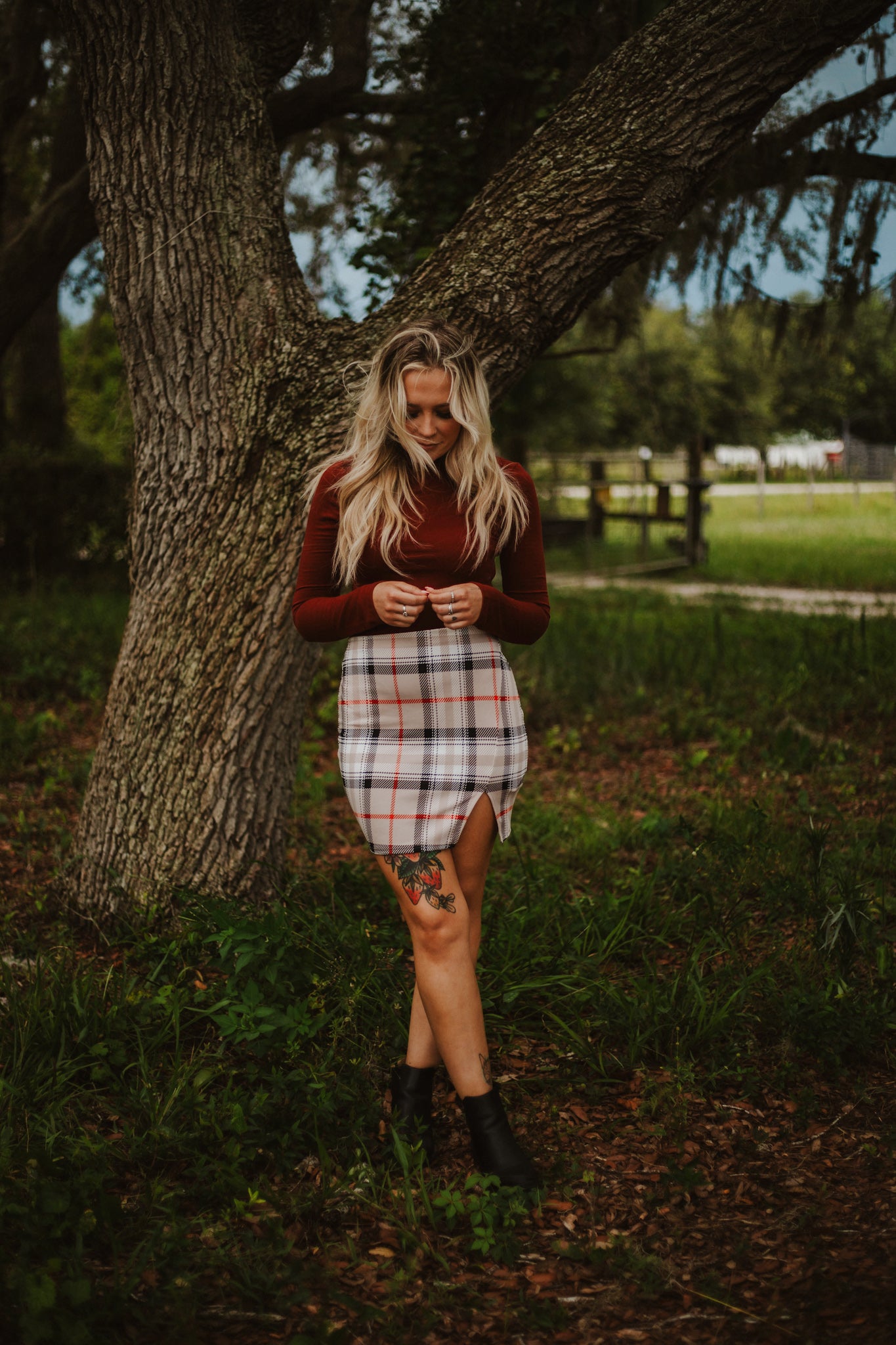 Harley's Plaid Mini Skirt