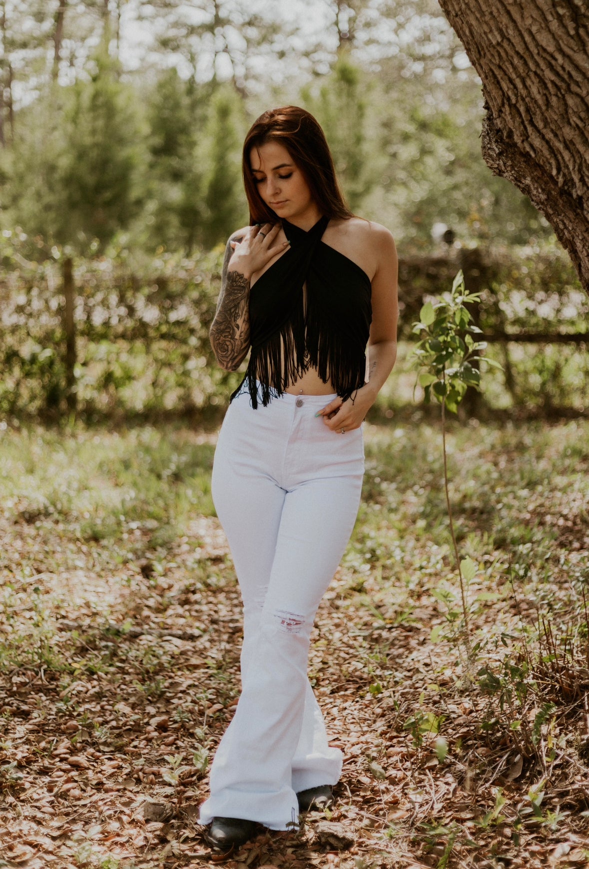 Cheyenne's Fringe Halter Top
