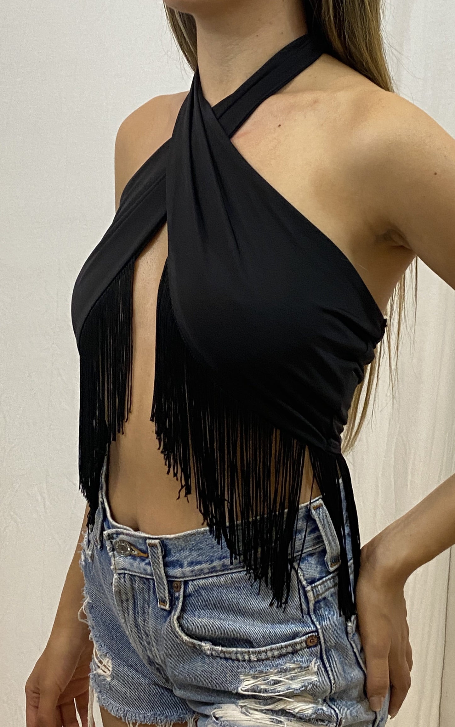 Cheyenne's Fringe Halter Top