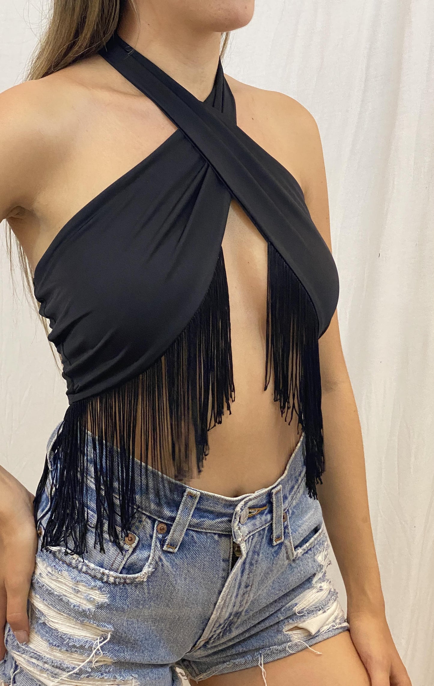 Cheyenne's Fringe Halter Top