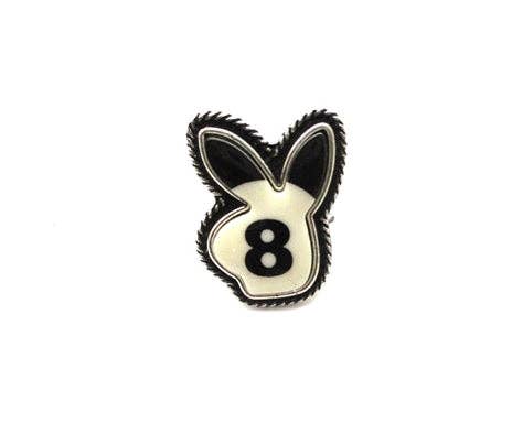 Eight Ball Bunny Cuff Ring