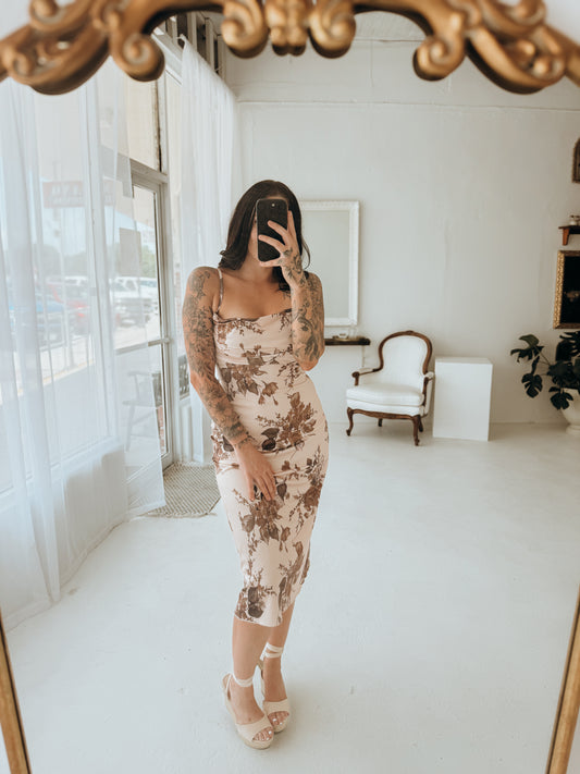 Desert Bloom Midi Dress