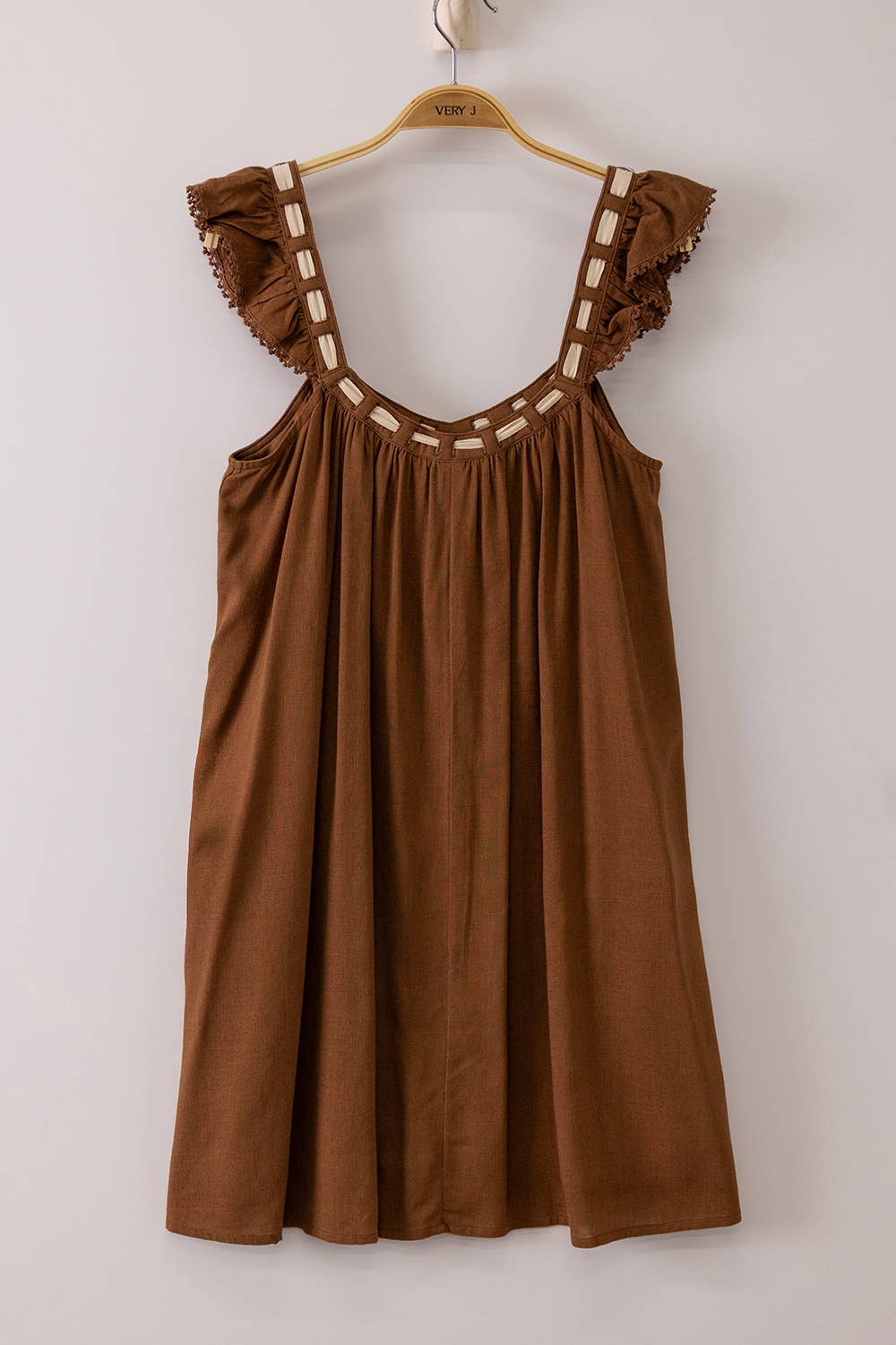 Honeyed Sunset Mini Dress