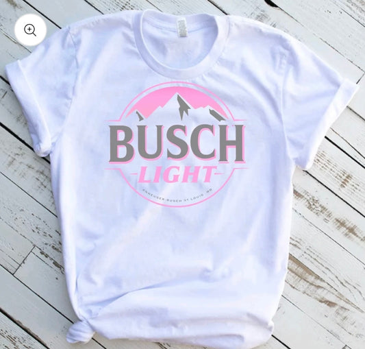 Pink Busch Graphic Tee