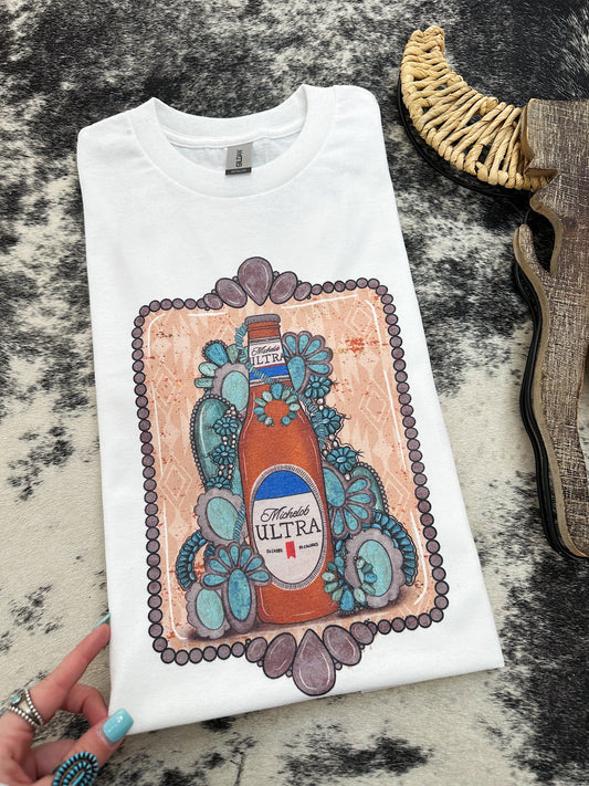 Ultra & Turquoise Tee/Crewneck