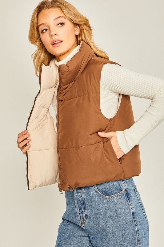 Bailey's Woven Solid Reversible Vest