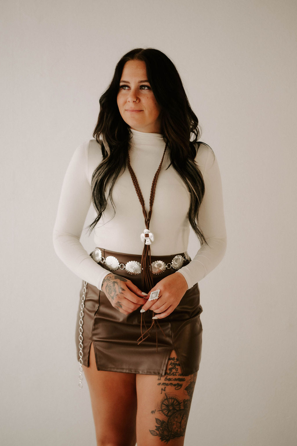 Cassidy's Leather Mini Skirt