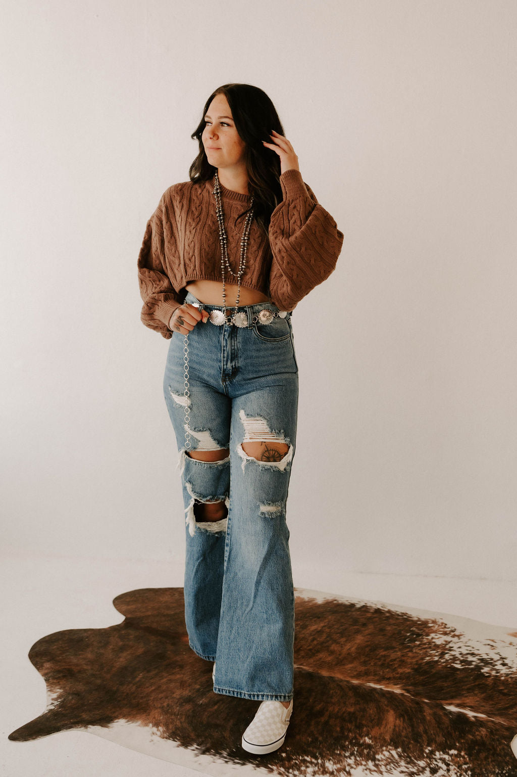 Kimber's Fall Boho Crop Sweater