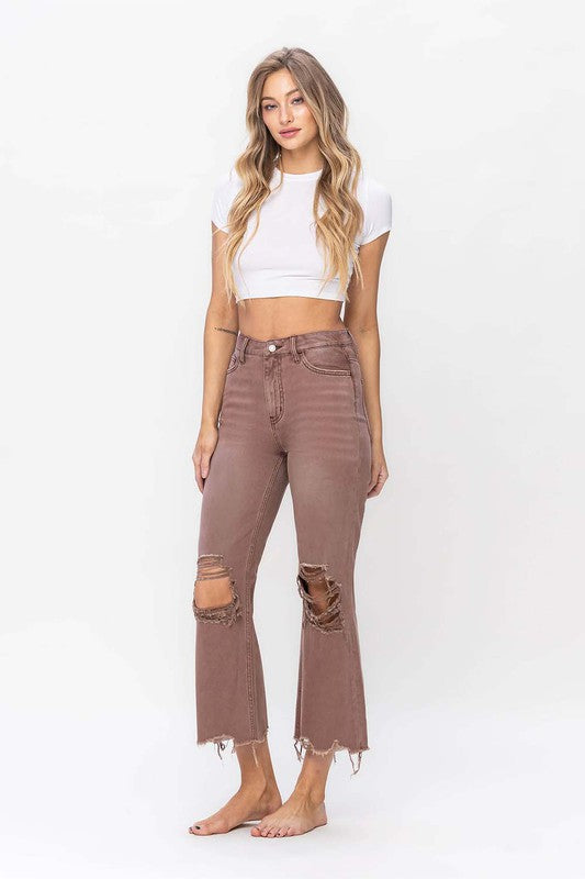 Full of Fall Vintage Crop Flare Jean