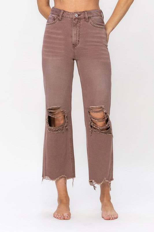 Full of Fall Vintage Crop Flare Jean