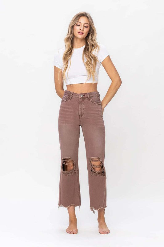 Full of Fall Vintage Crop Flare Jean