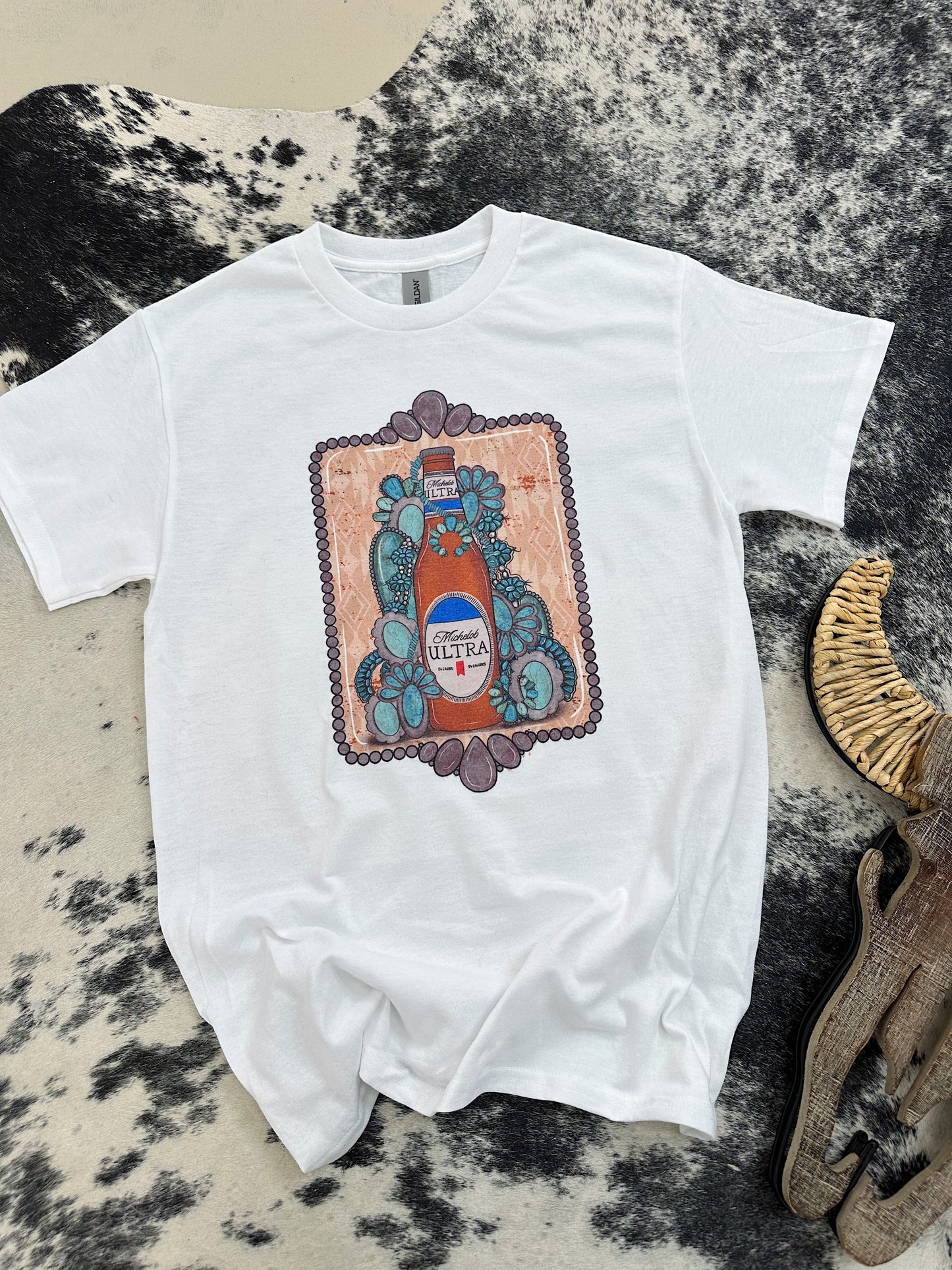Ultra & Turquoise Tee/Crewneck
