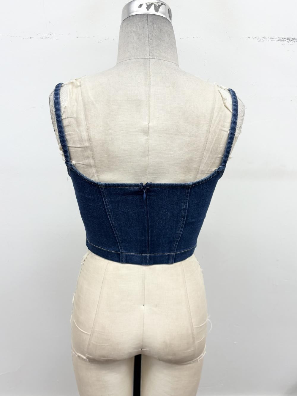 Sinful Saddle Denim Top