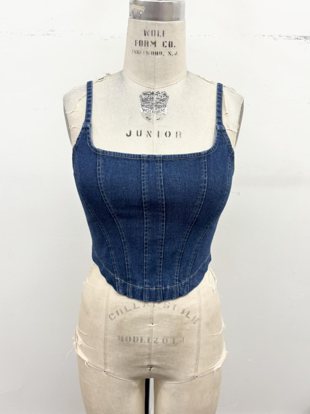 Sinful Saddle Denim Top