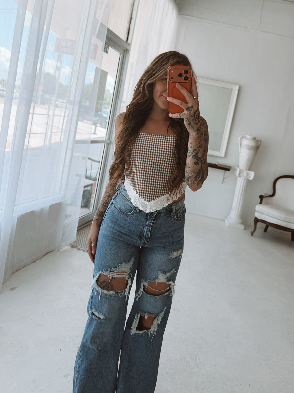 Sweet Tea & Lace Top