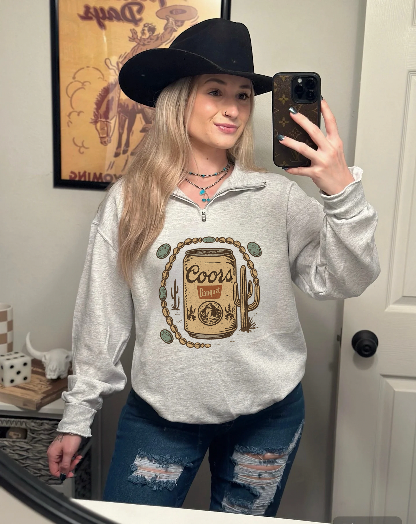 Old School Beer Quarter Zip
