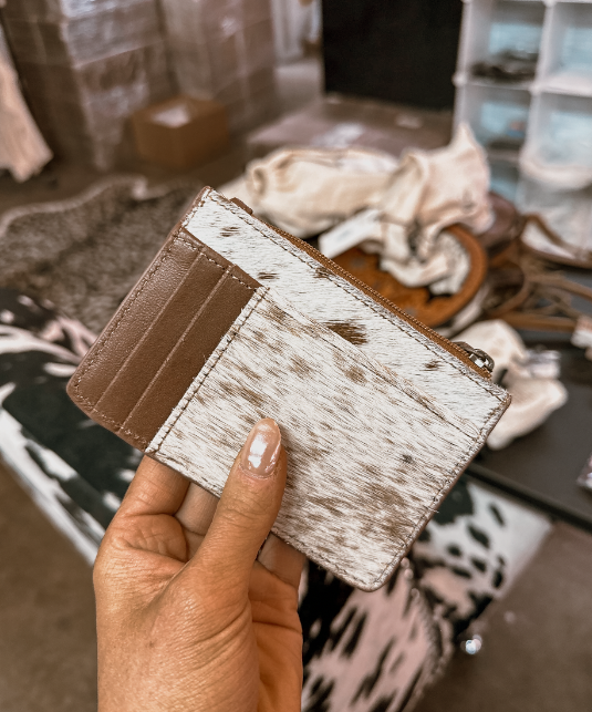 Cowhide Card Holder