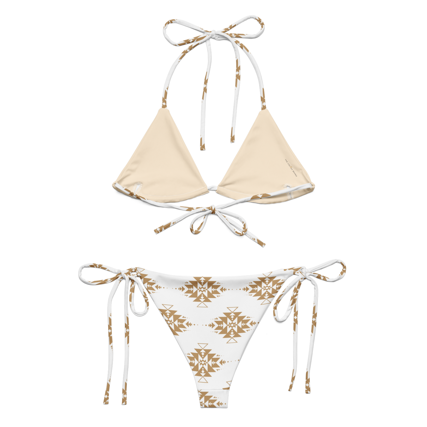 Gold Aztec String Bikini