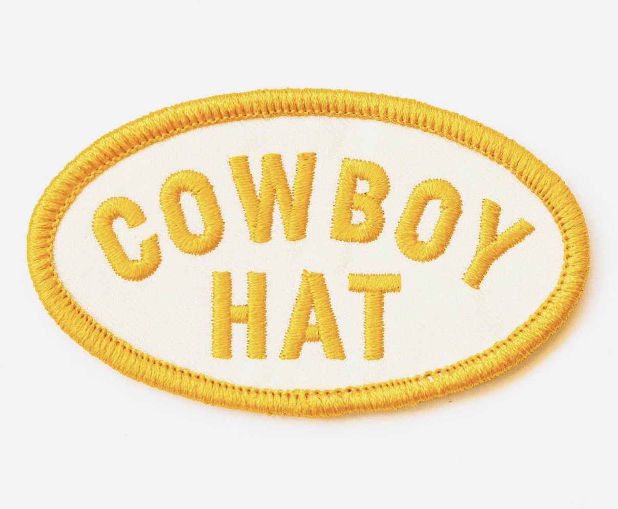 Cowboy Hat Patched Dyed Cropped Tee