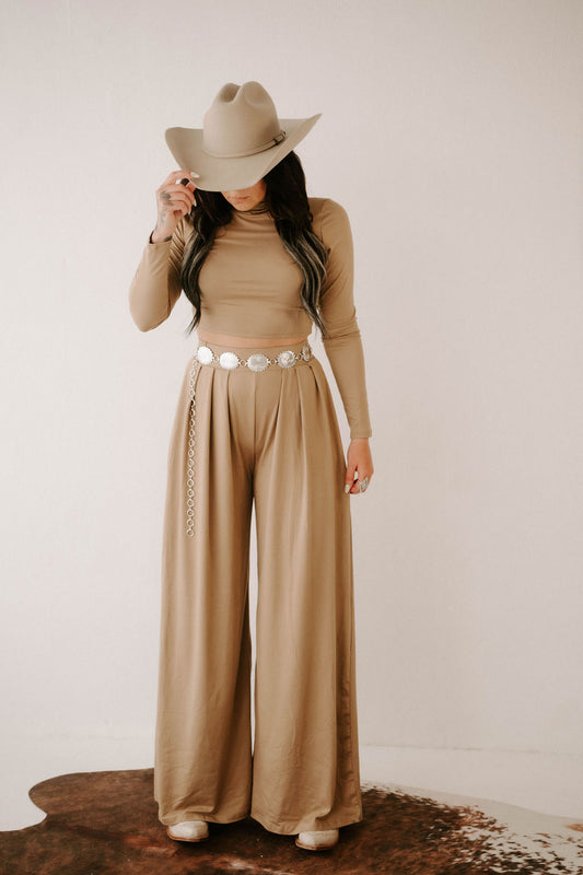 Catalina's Taupe Pant Set