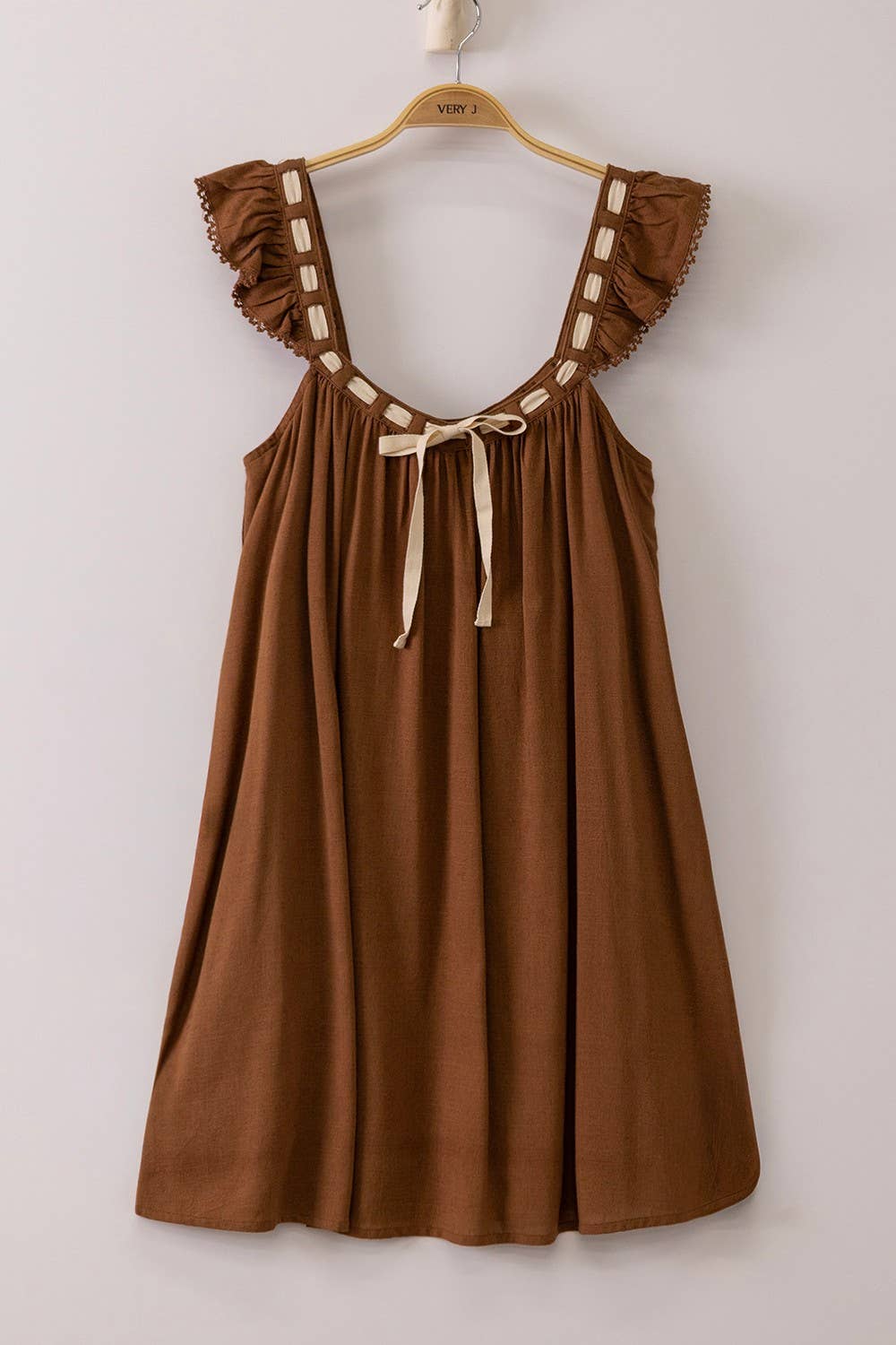 Honeyed Sunset Mini Dress