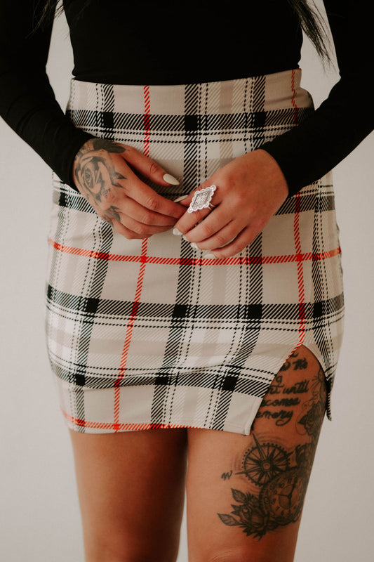 Harley's Plaid Mini Skirt