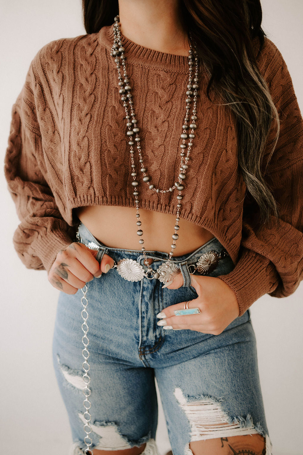 Kimber's Fall Boho Crop Sweater