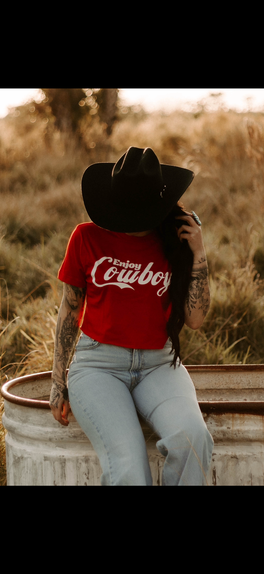 Enjoy Cowboy Crop Top