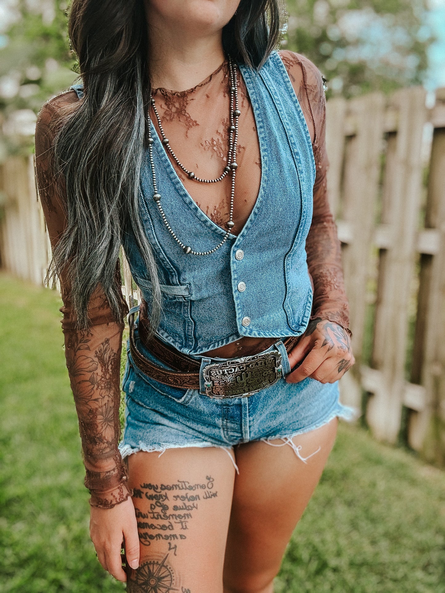 Bad Habit Denim Top