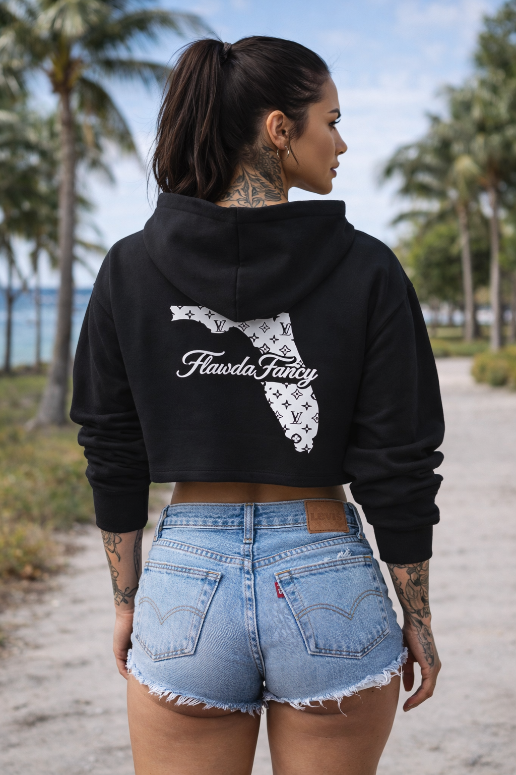 Flawda Fancy Crop Hoodie