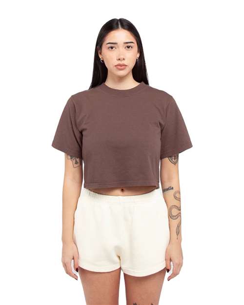 Cowboy Beer Patched Dyed Crop T-Shirt