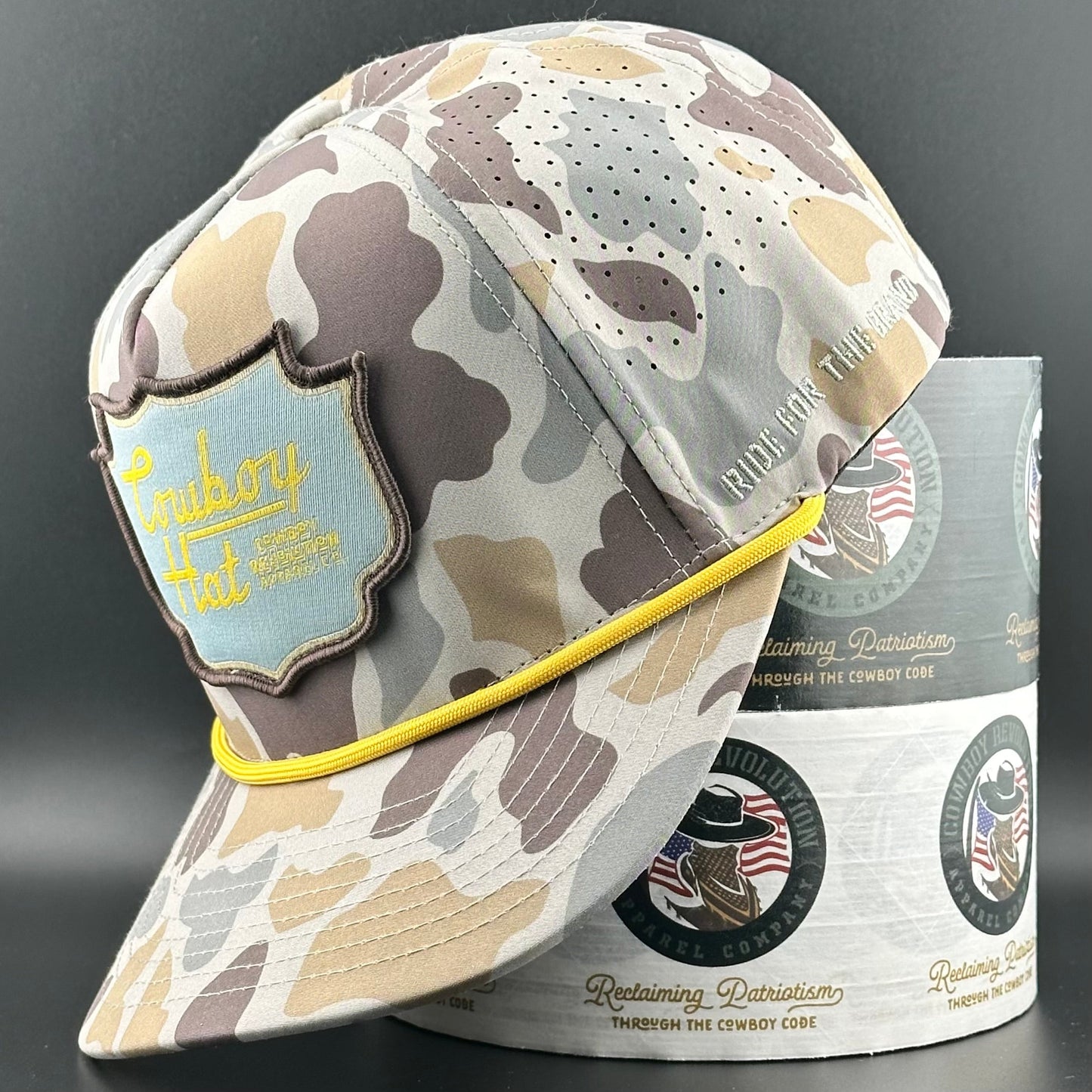 Marshland Camo Patch Cowboy Hat