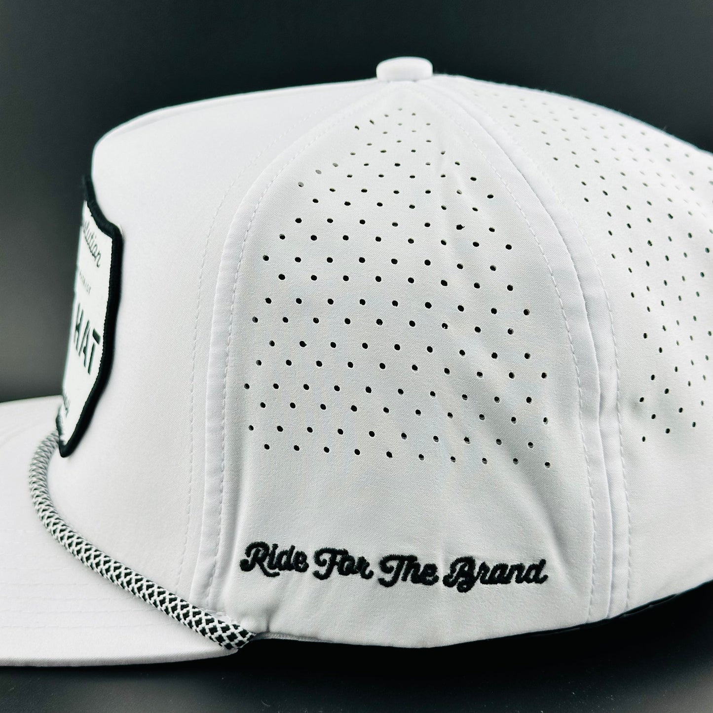 Cowboy Hat Performance Patch Rope Hat - White