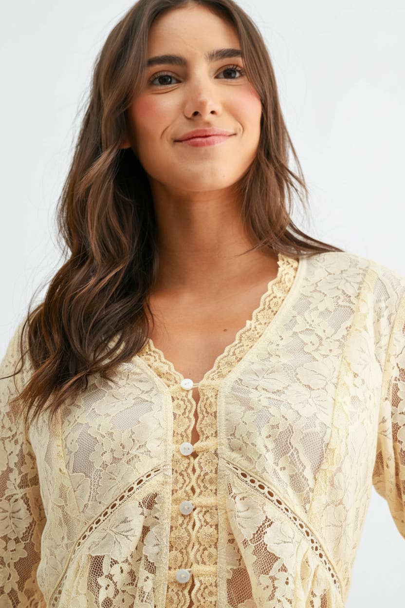 The Ivory Rose Blouse