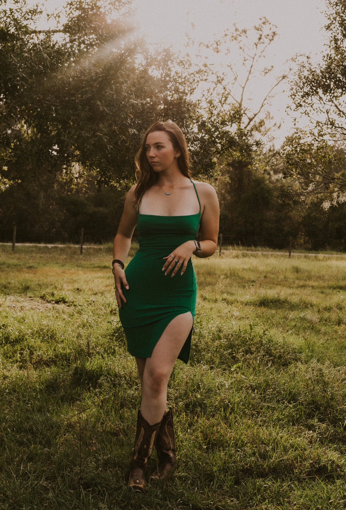 Hunter's Green Dress