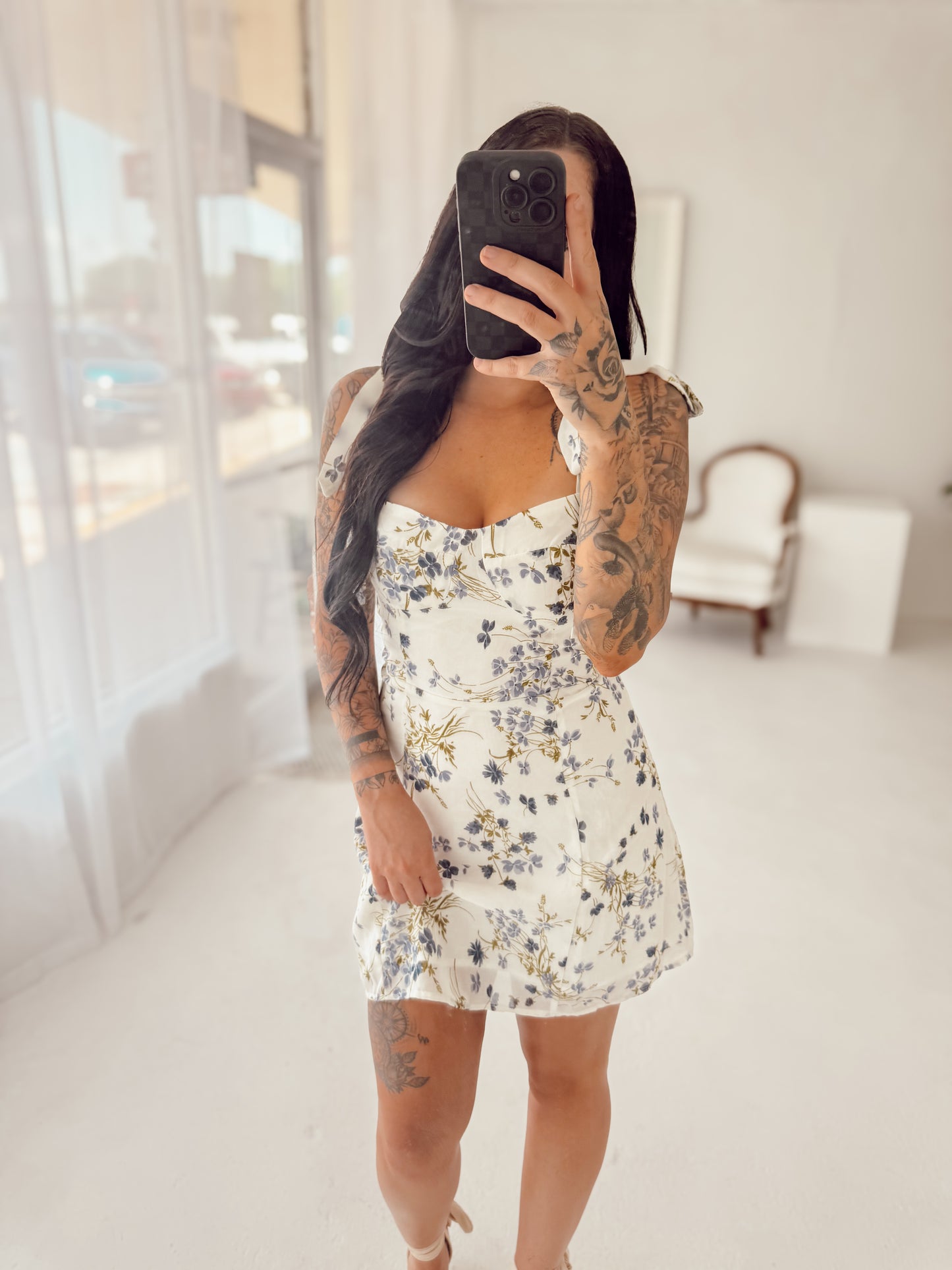 Floral Prairie Tie Dress