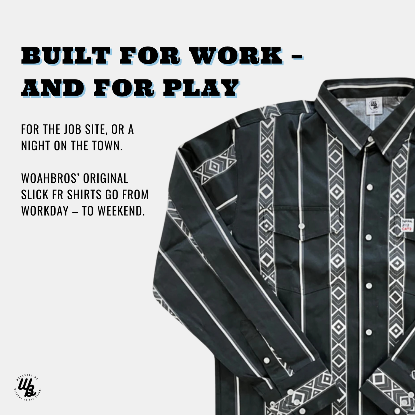Welder Black Aztec Button Down