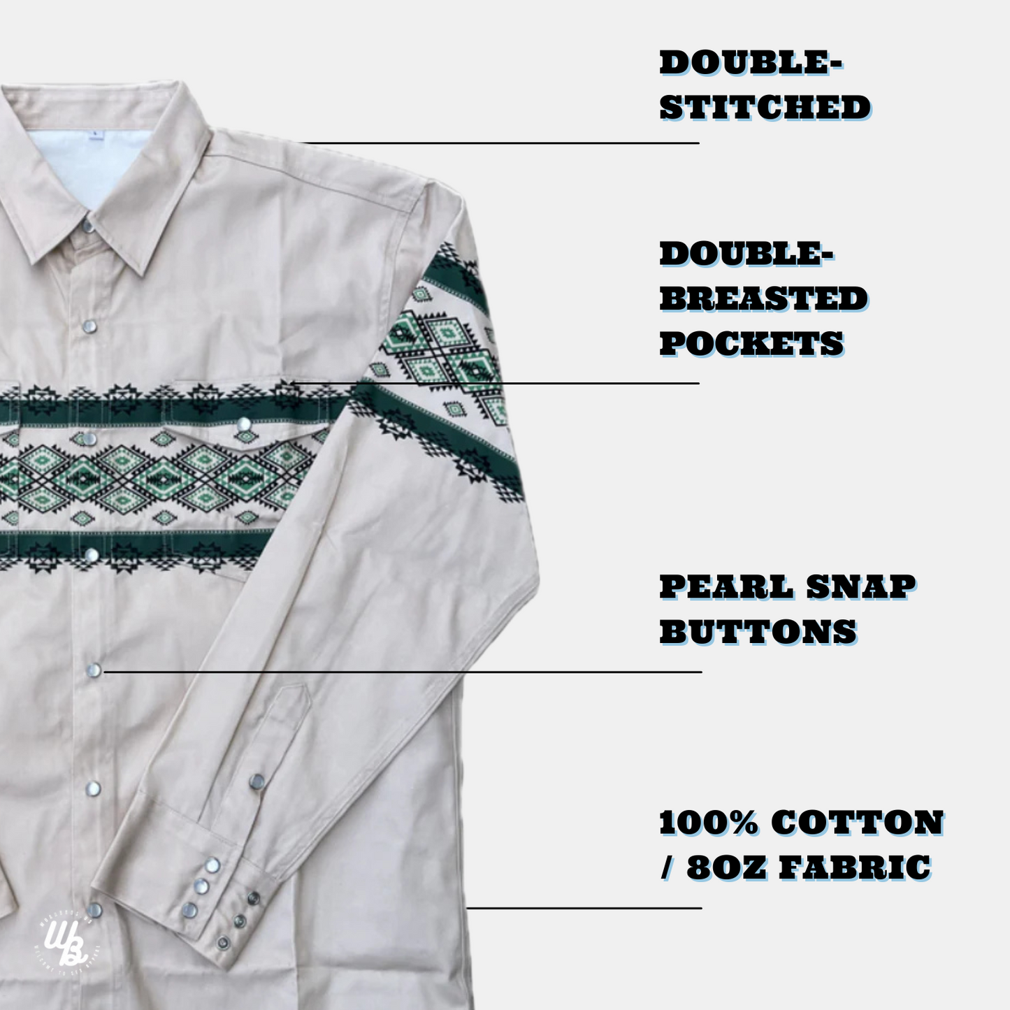 Welder Vintage Print Button Down