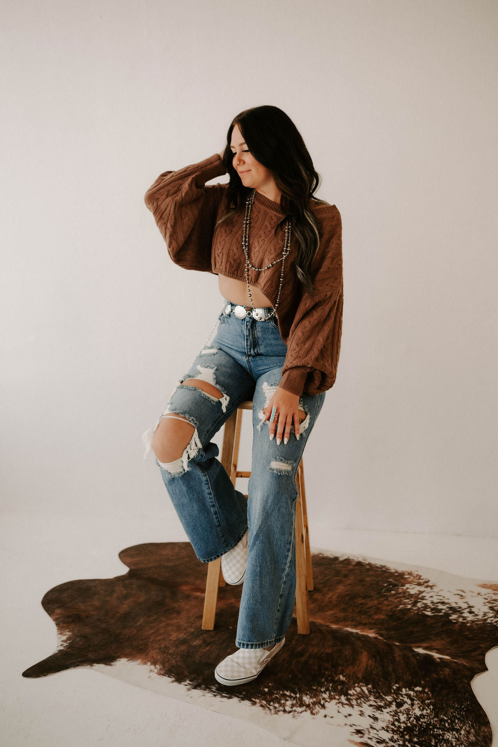 Kimber's Fall Boho Crop Sweater