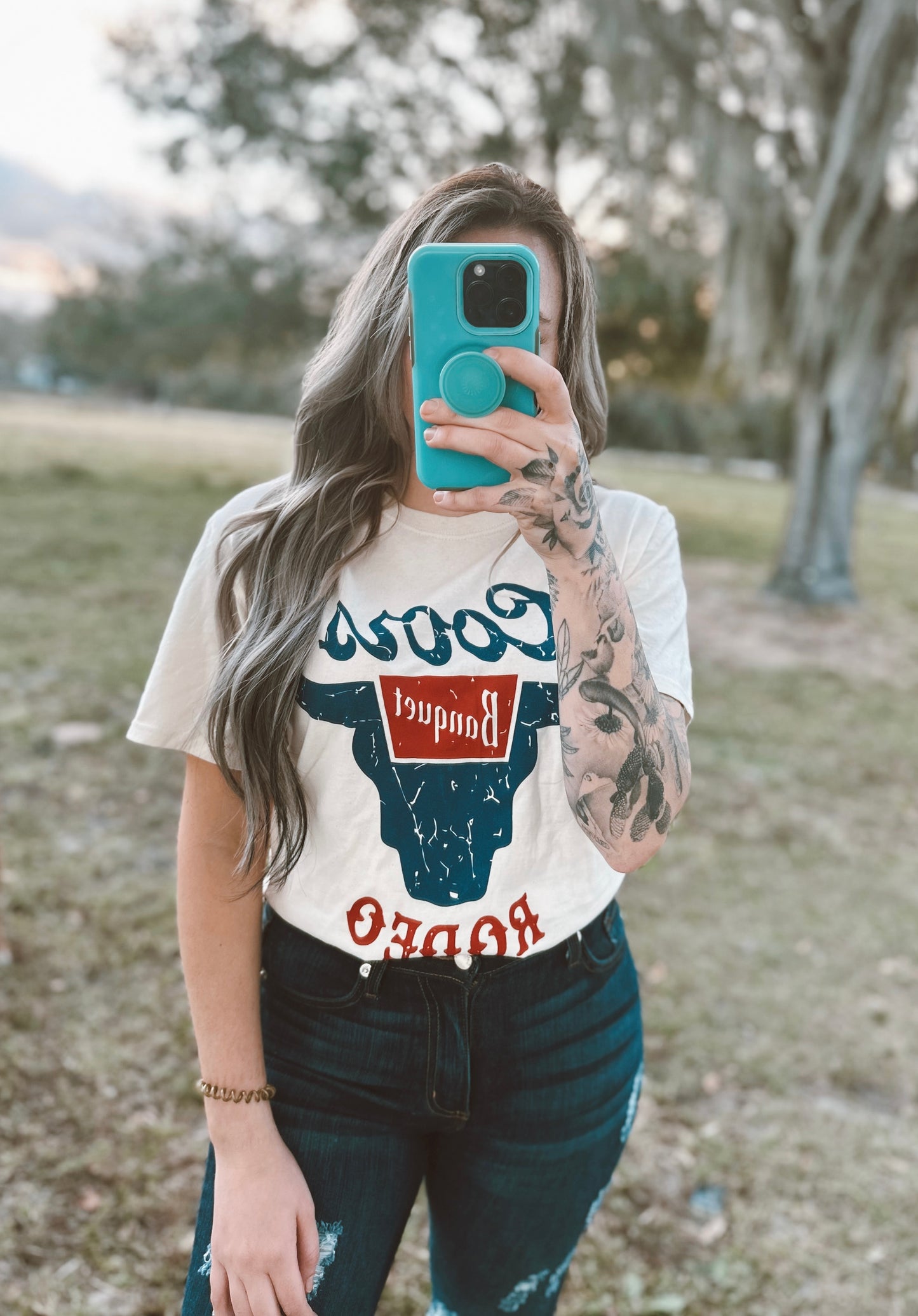 Coors rodeo graphic tee