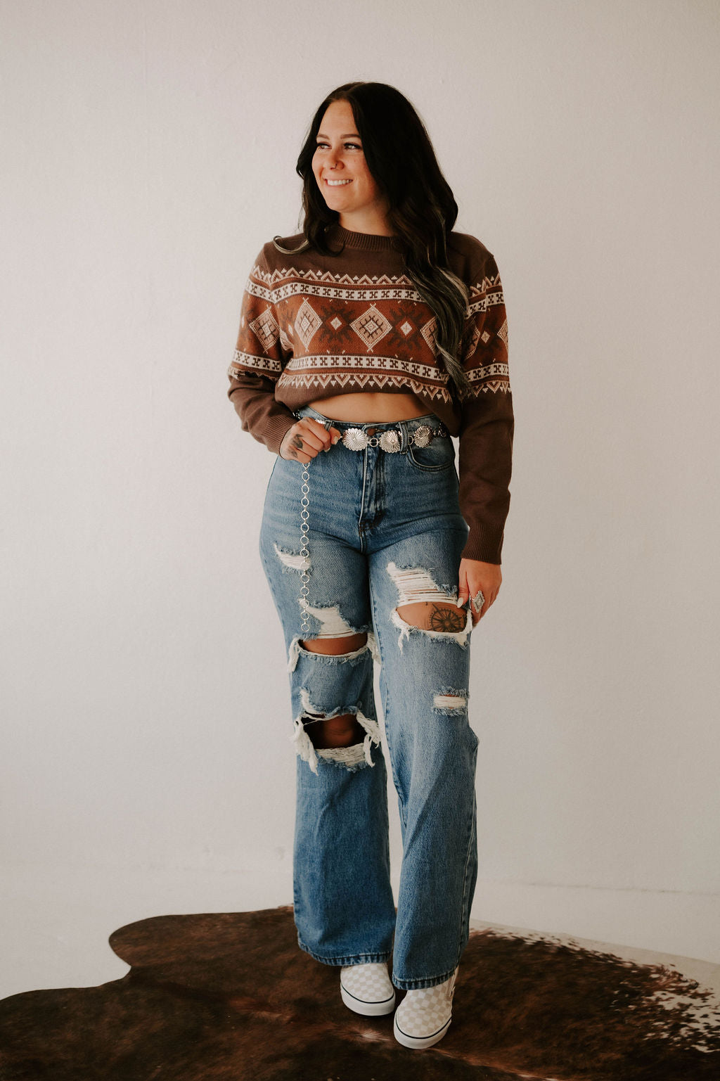 Jades Western Fall Sweater